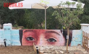 mural mirada ojos dep fallecido nino